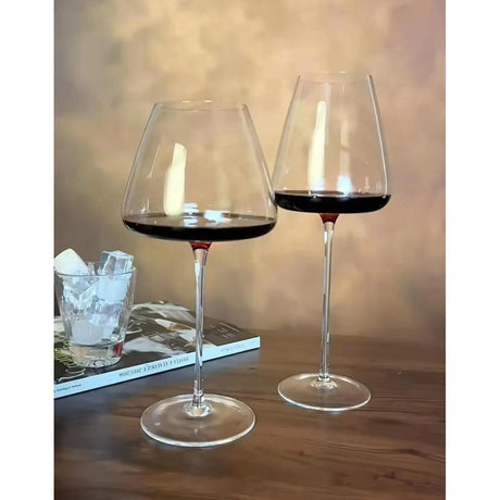 Set of 6 Long Stem Wine Glasses – Lightweight, 720ml