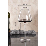 Set of 6 Long Stem Wine Glasses – Lightweight, 720ml