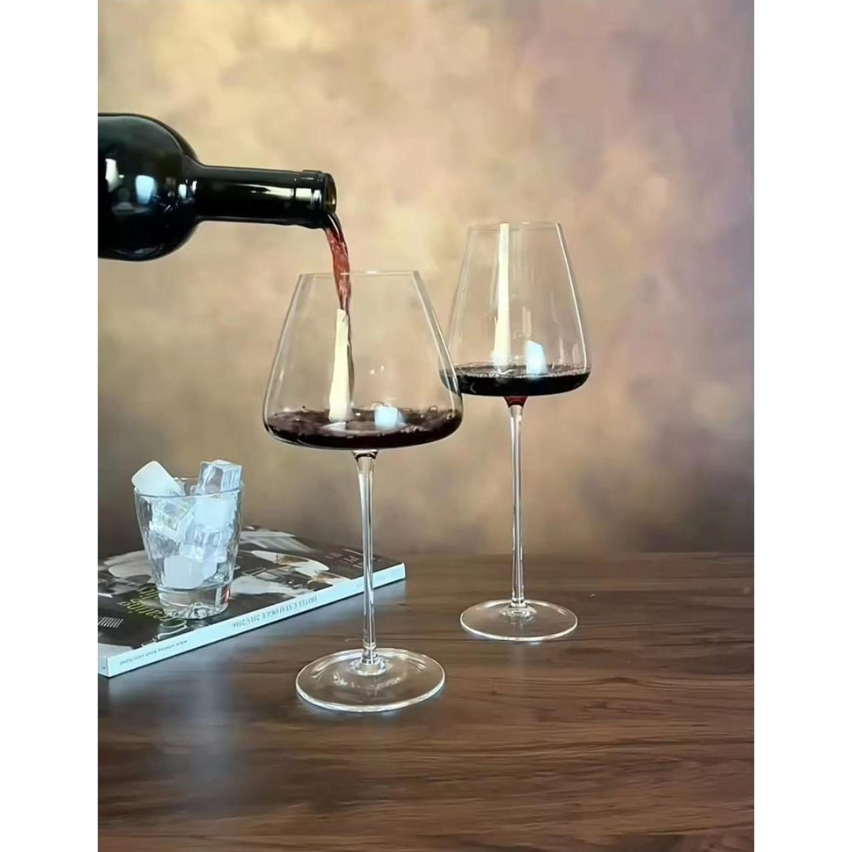Set of 6 Long Stem Wine Glasses – Lightweight, 720ml