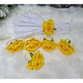 Set of 6 Luxurious Gold Napkin Rings in Wired, Leaf, and Flowery Designs Kitchen accessories Kitchen & Dining