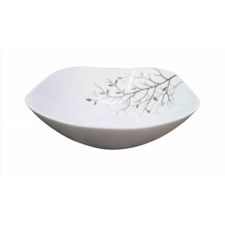 Signature 24 Piece 8" Quadra Square Serving Bowls | Autumn Design | 200mm Elegant Serving Set