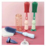 Silicone Bottle Brush Set 360° Rotating Baby Pacifier, Nipple, Cup Cleaning Brushes with Soft Head, Food Grade Material Cleaning Tools Cleaning Brushes & Wipes