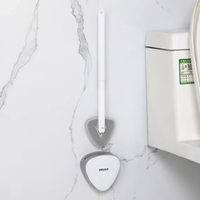 Silicone Toilet Cleaning Brush Hygienic Durable & Quick Drying Cleaning Tools Toilet Brushes