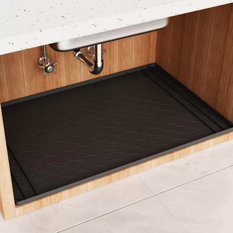 Silicone Waterproof Under Sink Shelf Mat 86.4×58.5cm