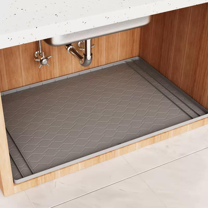 Silicone Waterproof Under Sink Shelf Mat 86.4×58.5cm