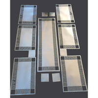 Silver Classy Placemats Set with Table Runner and Optional Coasters Kitchen Linen Placemats