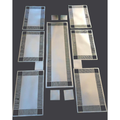 Silver Classy Placemats Set with Table Runner and Optional Coasters Kitchen Linen Placemats