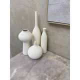 Simple Ceramic 4in1 Modern Home Decor Vase Set | Elegant Ceramic Vases for Stylish Interiors | Set of 4 Outdoor Vases