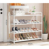 Simple Entryway Shoe Rack | Freestanding High-Capacity Organizer | 80cm (L) x 21cm (W) x 78.5cm (H)