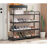 Simple Entryway Shoe Rack | Freestanding High-Capacity Organizer | 80cm (L) x 21cm (W) x 78.5cm (H)