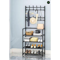 Simple Floor Shoe Rack Three in One Design with Large Capacity for Home Organization Storage & Organization