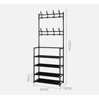 Simple Floor Shoe Rack Three in One Design with Large Capacity for Home Organization Storage & Organization