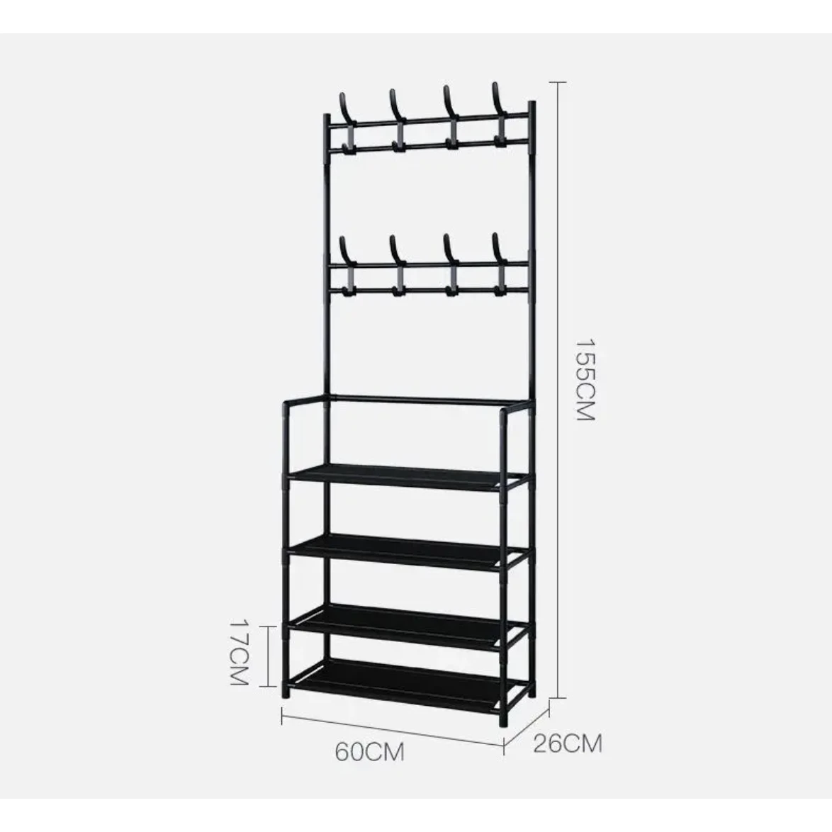 Simple Floor Shoe Rack Three in One Design with Large Capacity for Home Organization Storage & Organization