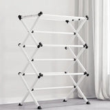 Simple Retractable Drying Rack – Three-Layer Floor Balcony Clothes Stand