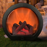 Simulated Flame Night Lamp Retro Fireplace Style Decorative Ornament