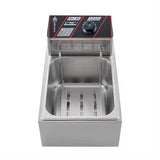 Single Electric Fryer |Stainless Steel Deep Fryer for Home and Commercial Use, Fast Heating Fryer