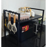 Single Layer Heavy Duty Adjustable Microwave Stand Carbon Steel