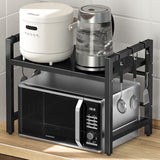 Single Layer Heavy Duty Adjustable Microwave Stand Durable & Stylish Storage Solution