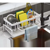 Sink Caddy Multifunctional Storage Rack Carbon Steel Sponge & Detergent Organizer Uncategorized