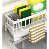 Sink Caddy Multifunctional Storage Rack Carbon Steel Sponge & Detergent Organizer Uncategorized
