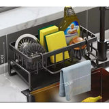 Sink Caddy Multifunctional Storage Rack Carbon Steel Sponge & Detergent Organizer Uncategorized