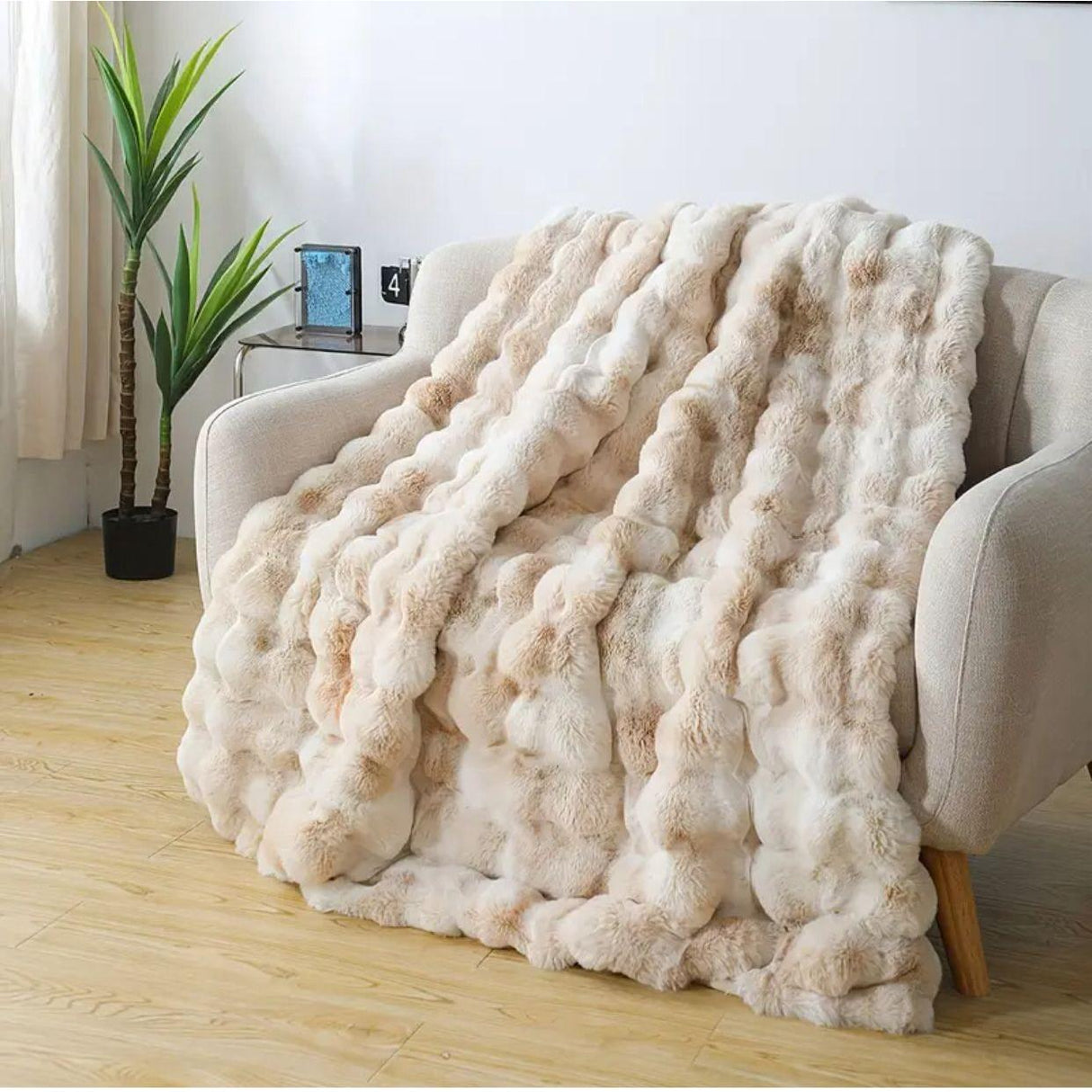 Soft Bubble Winter Chritmas Throw Blanket 180 × 200 cm