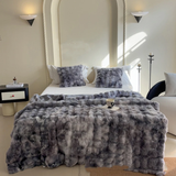 Soft Bubble Winter Throw Blanket Tie Dye Minky Blanket Multifunctional for Bed and Couch
