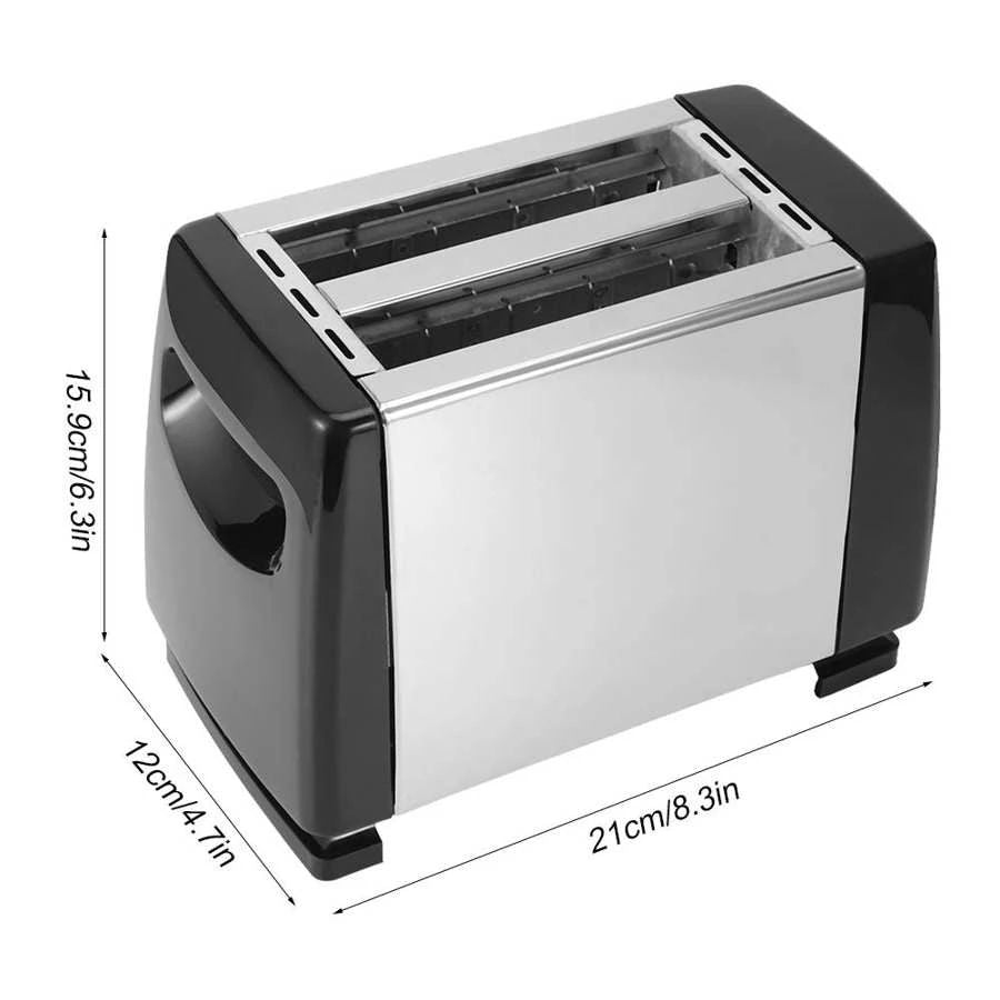 Sokany 2 Slice Stainless Steel Bread Toaster | Compact and Stylish Kitchen Essential