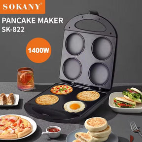 Sokany Electric Pancake Maker SK-822 – 1400W Non-Stick Breakfast Appliance Kitchen appliances Kitchen Appliances