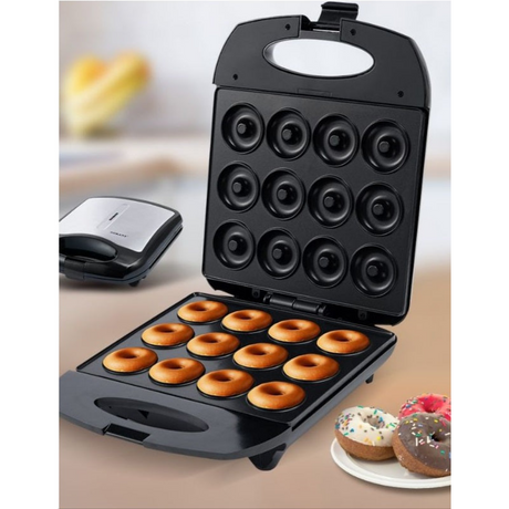Sokany Multifunction Household Dessert Machine | Donut, Waffle, Bread, and Sandwich Maker | Electric Non Stick Breakfast Machine 12Holes.