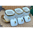 Square Ceramic Canisters | Stylish and Functional | Ideal for Sugar, Coffee, Tea, and Spices