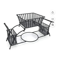 Stackable Tabletop Cutlery and Utensils Organizer Wrought Iron Food cover Kitchen Utensil Holders