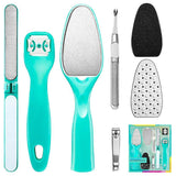 Stainless Steel 7 Piece Pedicure Kit Foot File Set for Callus and Exfoliation