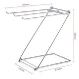 Stainless Steel Dish Cloth & Towel Rack – Z-Shape 3-Bar Holder for Kitchen or Bathroom