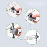 Stainless Steel Faucet Rack & Sink Tidy with Towel Holder