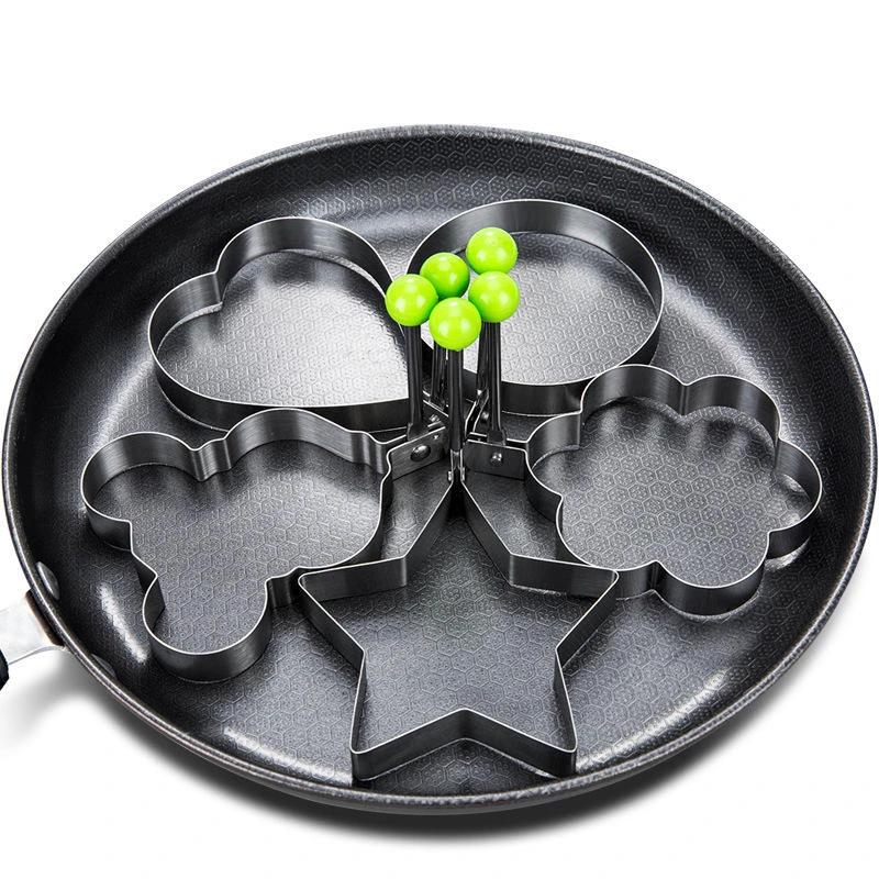 Stainless Steel Fried Egg & Pancake Mould |Creative Shaper for Breakfast Bakeware Kitchen Molds