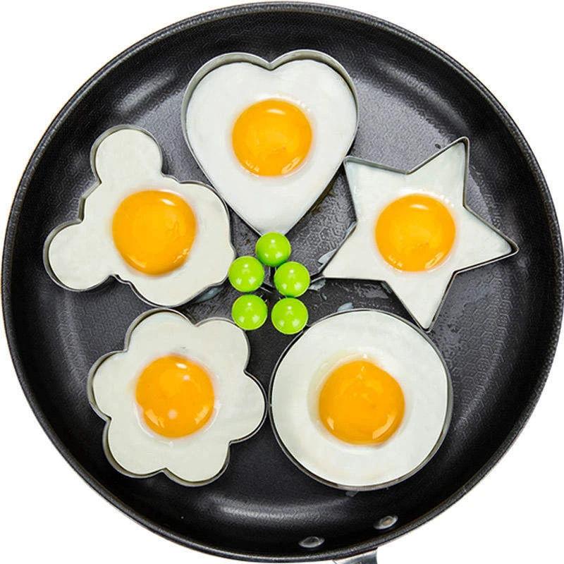 Stainless Steel Fried Egg & Pancake Mould |Creative Shaper for Breakfast Bakeware Kitchen Molds