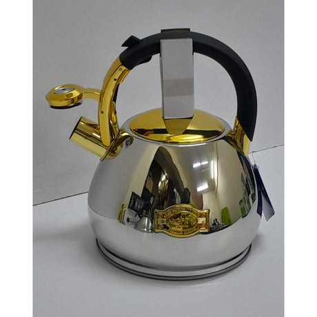 Stainless Steel & Marble Whistling Kettle 3.2L Capacity
