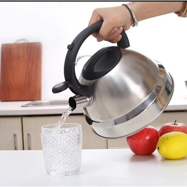 Stainless Steel & Marble Whistling Kettle 3.2L Capacity