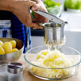 Stainless Steel Potato Masher and Ricer Press for Vegetables and Fruits