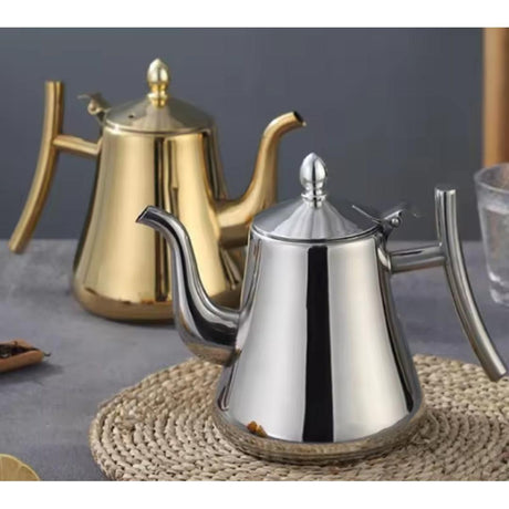 Stainless Steel Teapot with Infusion Set | Perfect for ADT Flowers & Stove Coffee | Safe & Durable Tea Pot