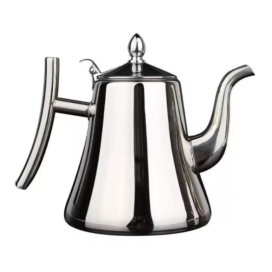 Stainless Steel Teapot with Infusion Set | Perfect for ADT Flowers & Stove Coffee | Safe & Durable Tea Pot