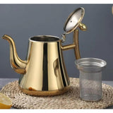 Stainless Steel Teapot with Infusion Set | Perfect for ADT Flowers & Stove Coffee | Safe & Durable Tea Pot