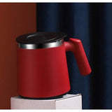 Stainless Steel Water Cup with Handle – 420ml Coffee/Tea Mug for Office and Home