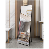 Standing/Dressing Mirrors with Metallic Frame – L160cm x W40cm (Available in Black and Gold)