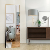 Standing/Dressing Mirrors with Metallic Frame – L160cm x W40cm (Available in Black and Gold)