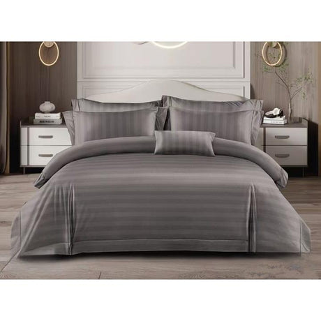 Stripped Duvet Cover Set | 6x7 with Bedsheet & Pillowcases