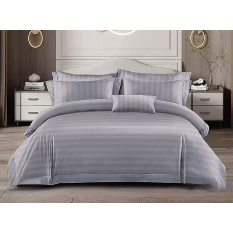 Stripped Duvet Cover Set | 6x7 with Bedsheet & Pillowcases