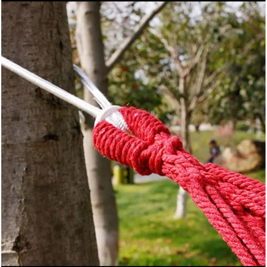 Stripped Outdoor Hammock Heavy Load Bearing, 2 Person Capacity for Camping, Backyard, and Travel