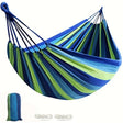 Stripped Outdoor Hammock Heavy Load Bearing, 2 Person Capacity for Camping, Backyard, and Travel